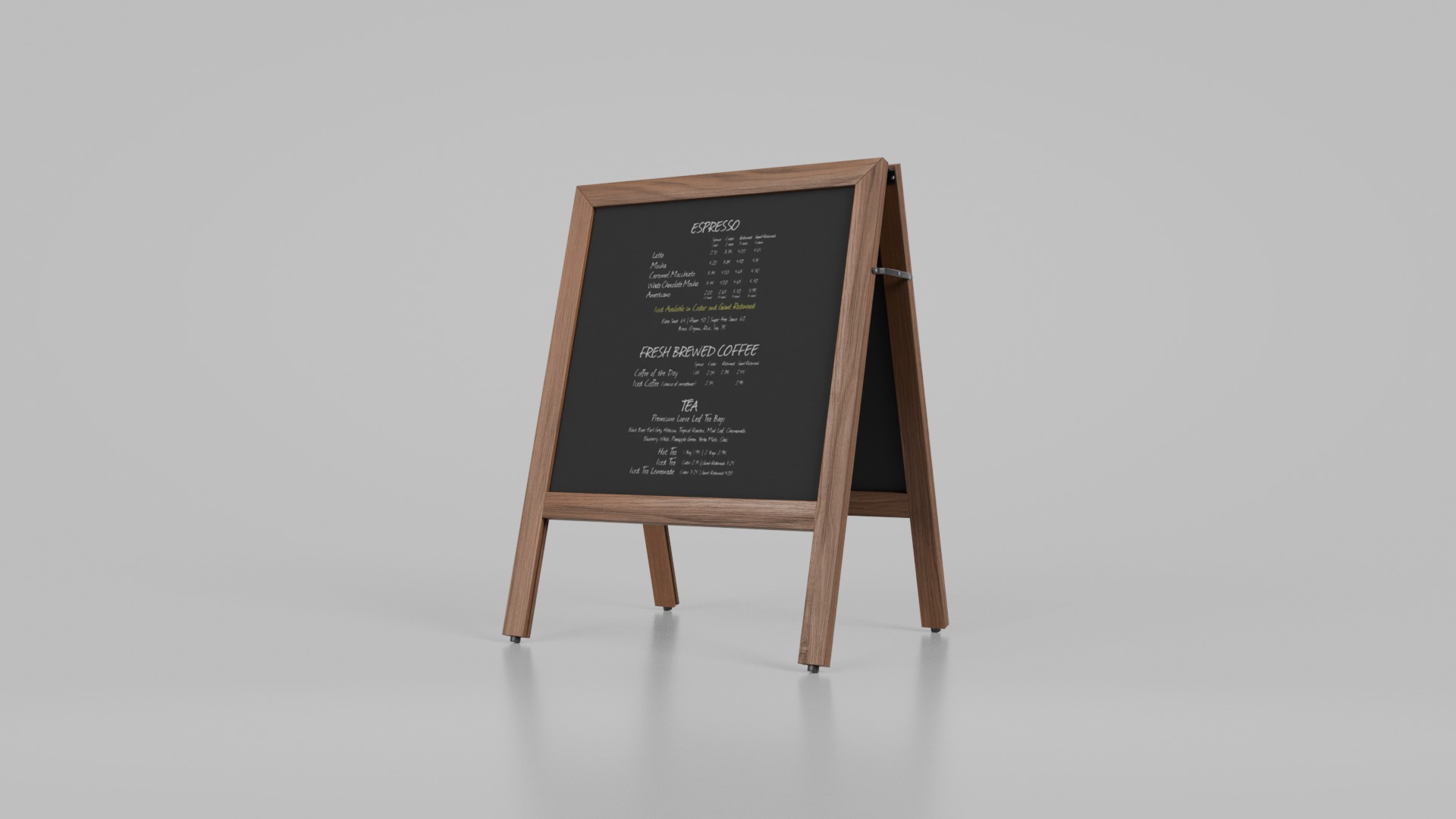 Customizable Compact and Versatile Chalkboard Signs 3D Model Collection_11