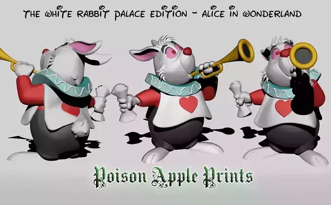 The White Rabbit Character Model - Alice in Wonderland