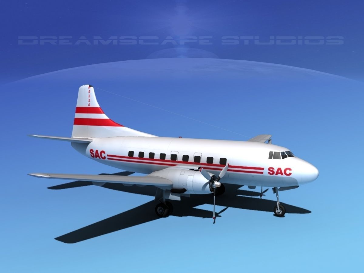 Martin 202 SAC  3D model_4