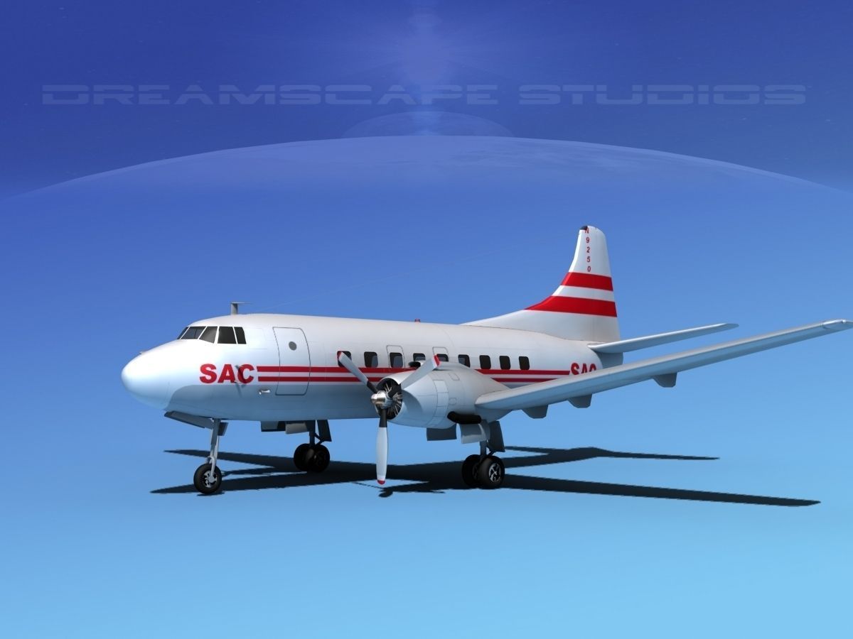 Martin 202 SAC  3D model_3