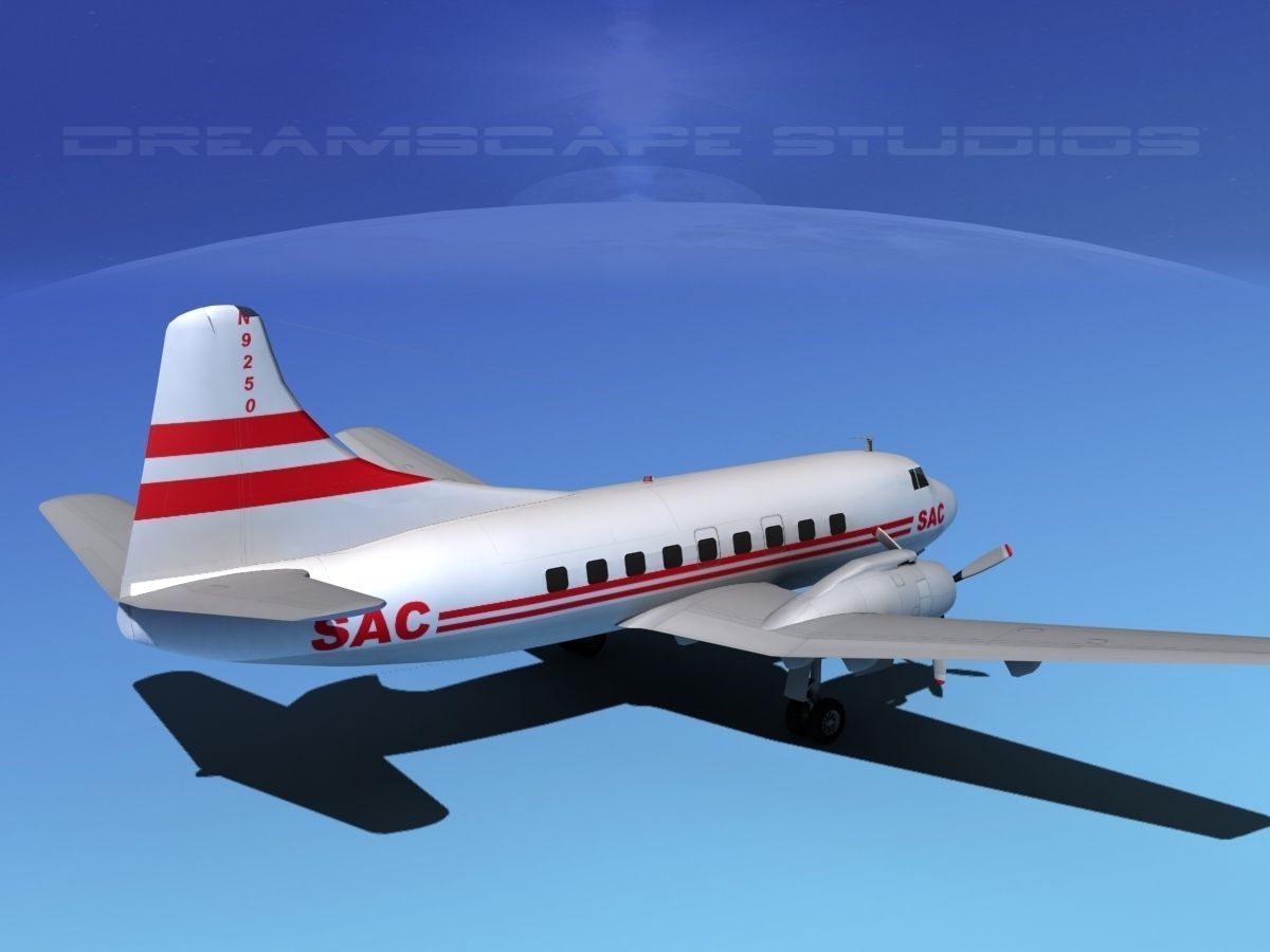 Martin 202 SAC  3D model_1