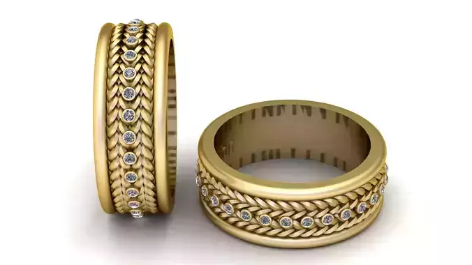 Gold ring design 3D print model