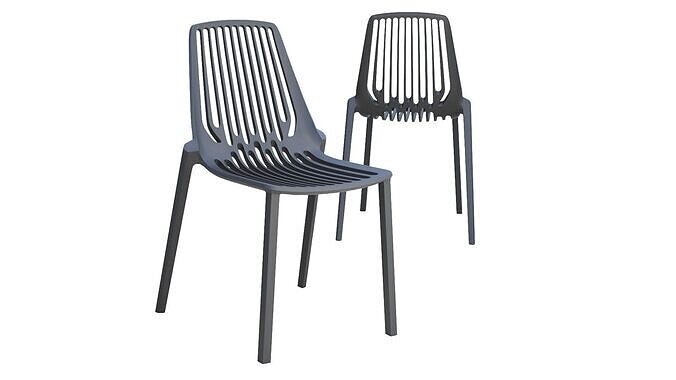 Oasis Stacking Chair 3D print model