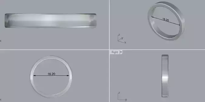 Sterling Plain Silver Band Ring Jewelry