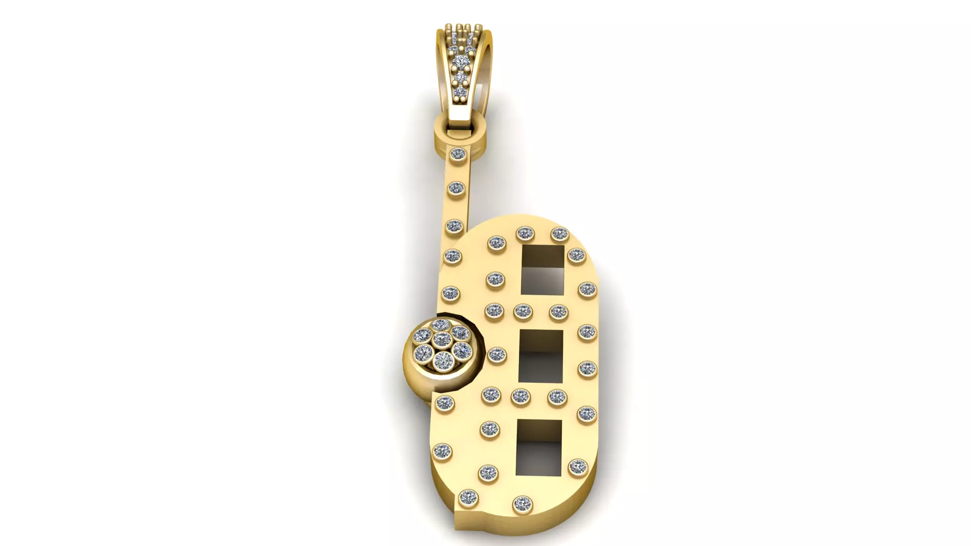 GOLD PENDENT 3D print model