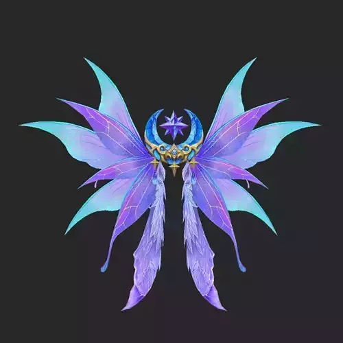 Wing 184 Low-poly 3D model
