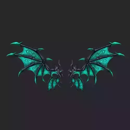 Wing 180 Low-poly 3D model