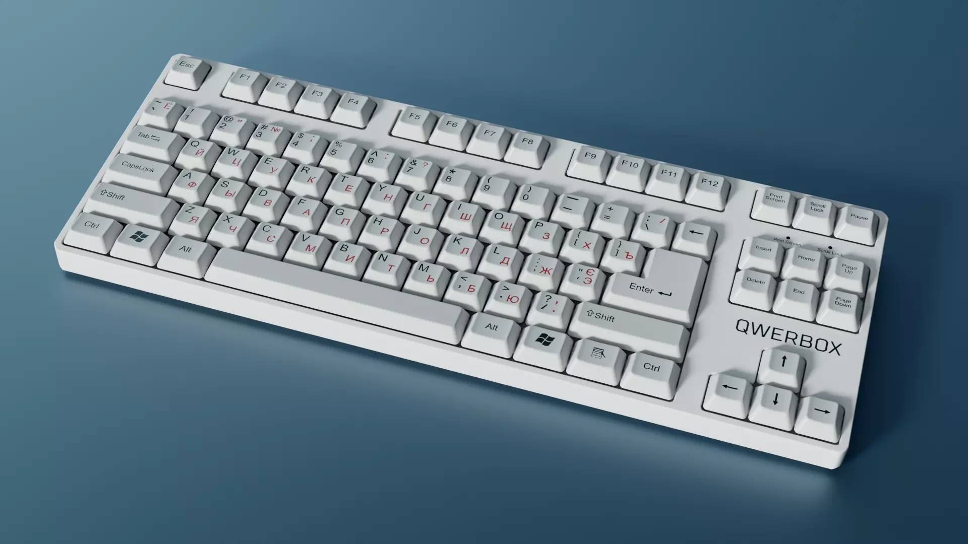 Custom office keyboard 3D model | CGTrader