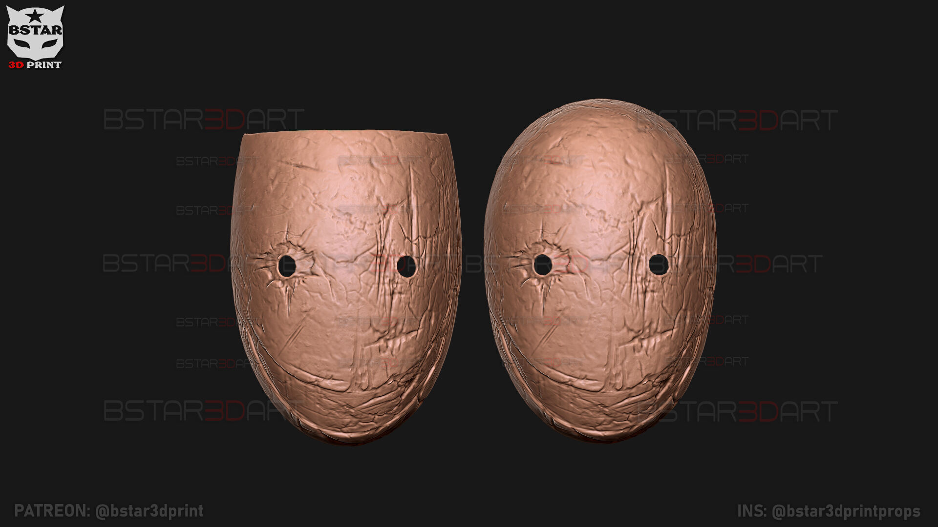 The Legion Frank Smeared Mask - Dead by Daylight - Horror Mask 3D print model_21