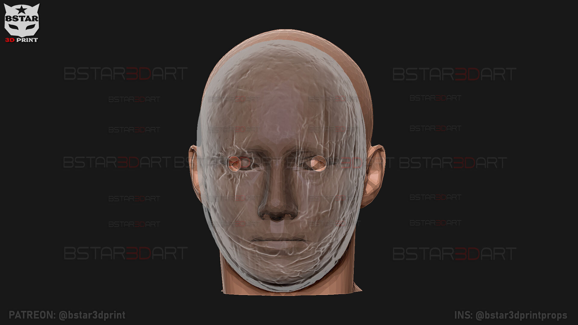 The Legion Frank Smeared Mask - Dead by Daylight - Horror Mask 3D print model_24