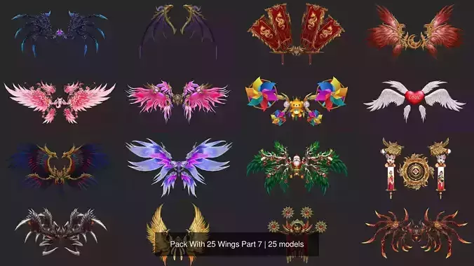 Pack With 25 Wings Part 7