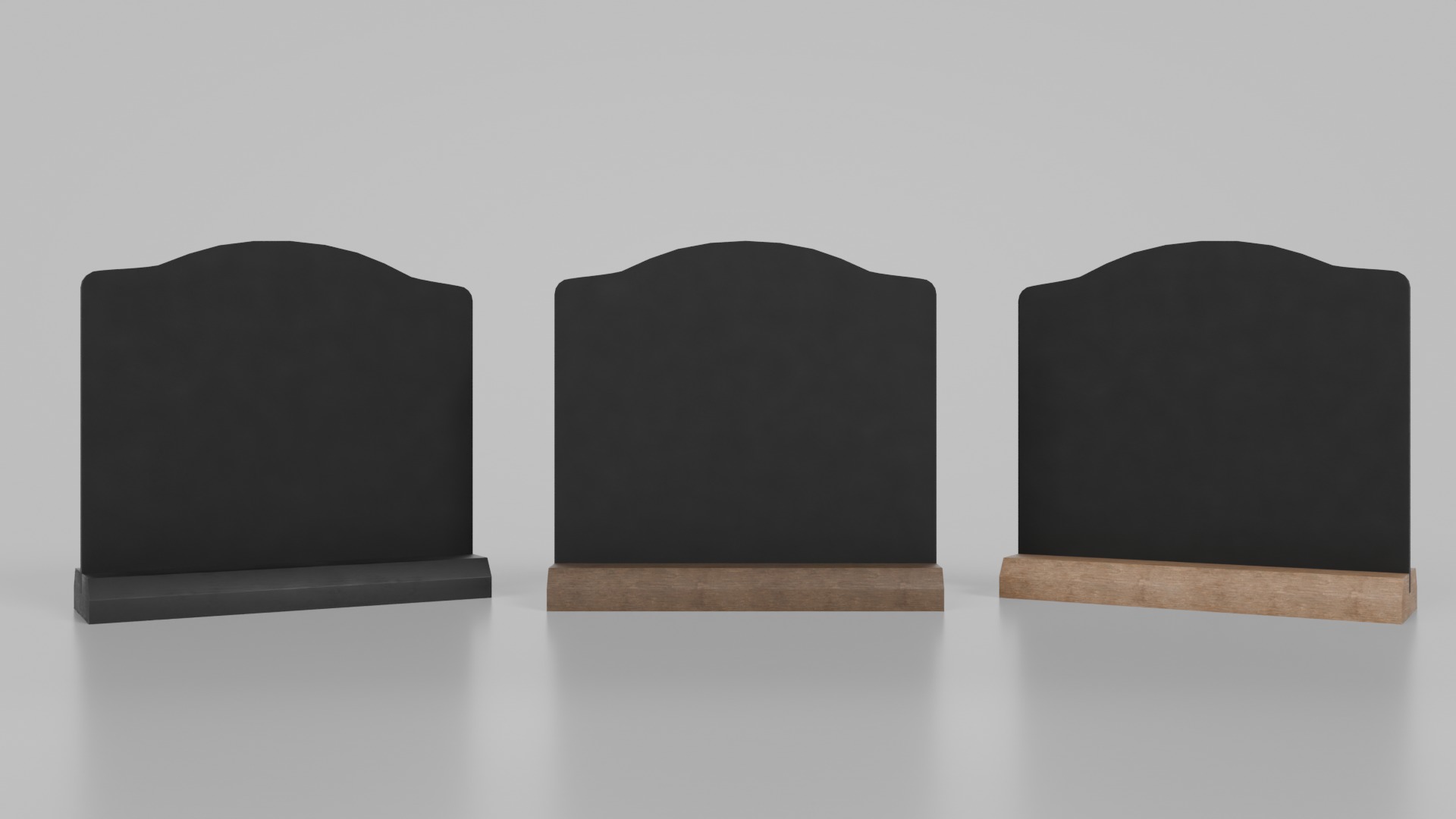 Elegant Beveled Stand Chalkboard Set 3D Model Collection_11