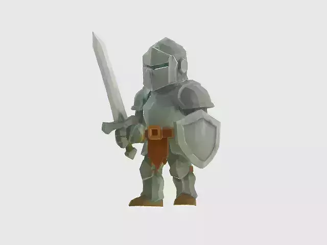 knight caballero lowpoly
