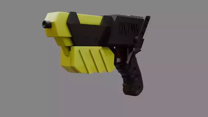 Water Gun one hand 03 Low-poly 3D model