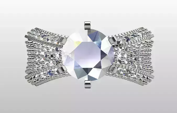 Gold Ring with Diamonds