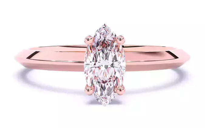 Solitaire Engagement ring 3dm stl renders details 