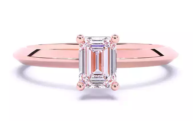 Solitaire Engagement ring 3dm stl renders details 