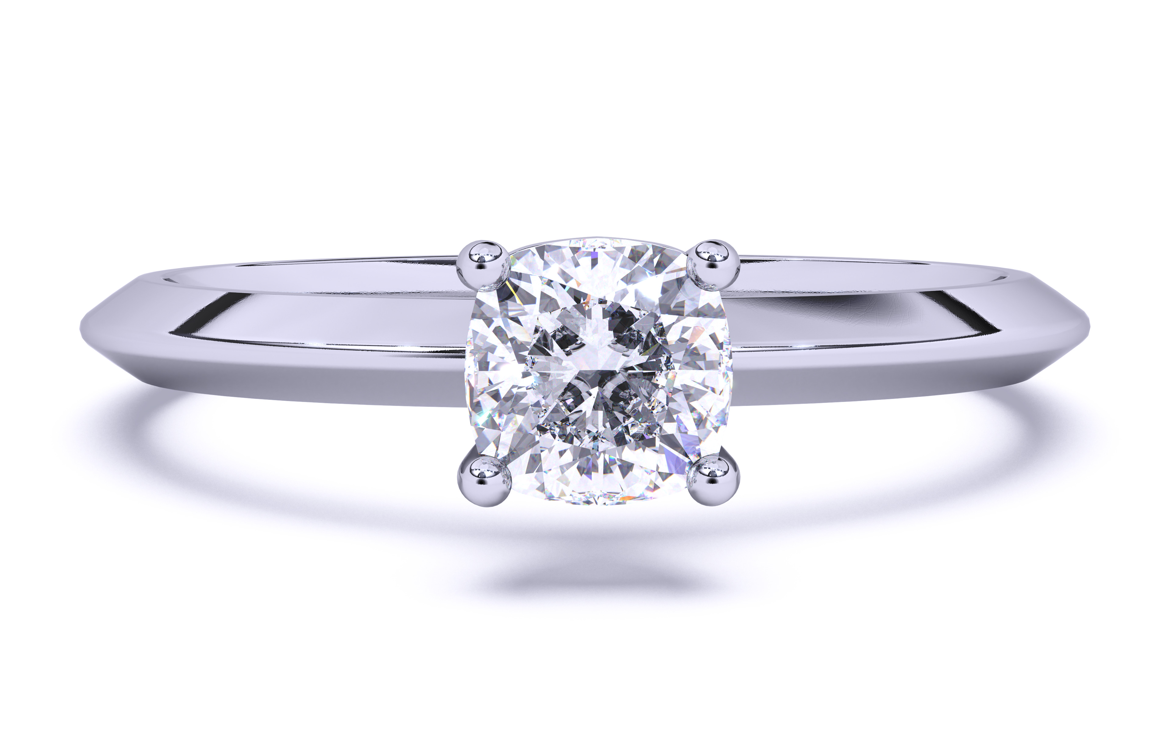 Solitaire Engagement ring 3dm stl renders details  3D print model_8