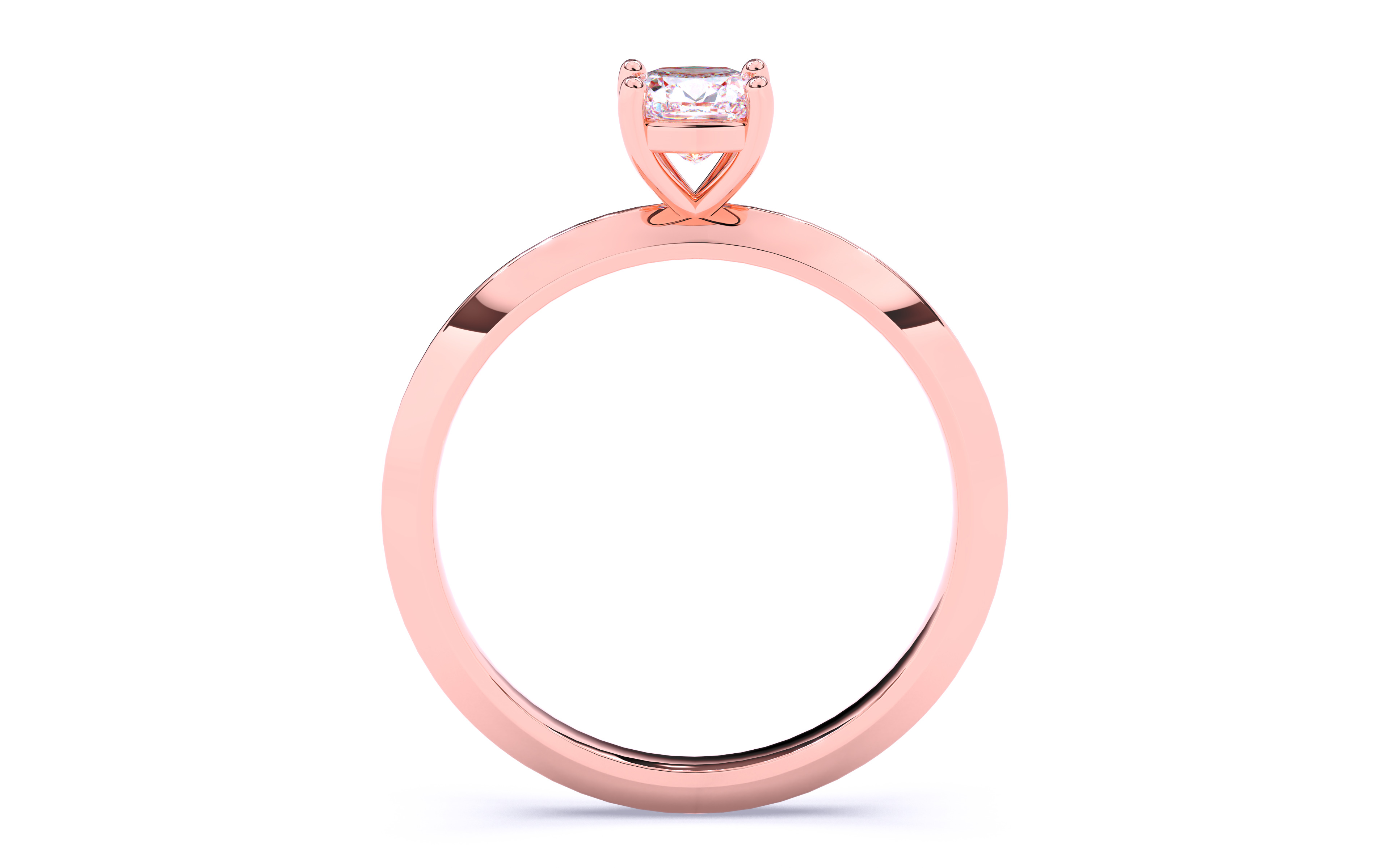 Solitaire Engagement ring 3dm stl renders details  3D print model_5