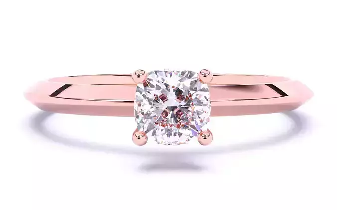 Solitaire Engagement ring 3dm stl renders details 