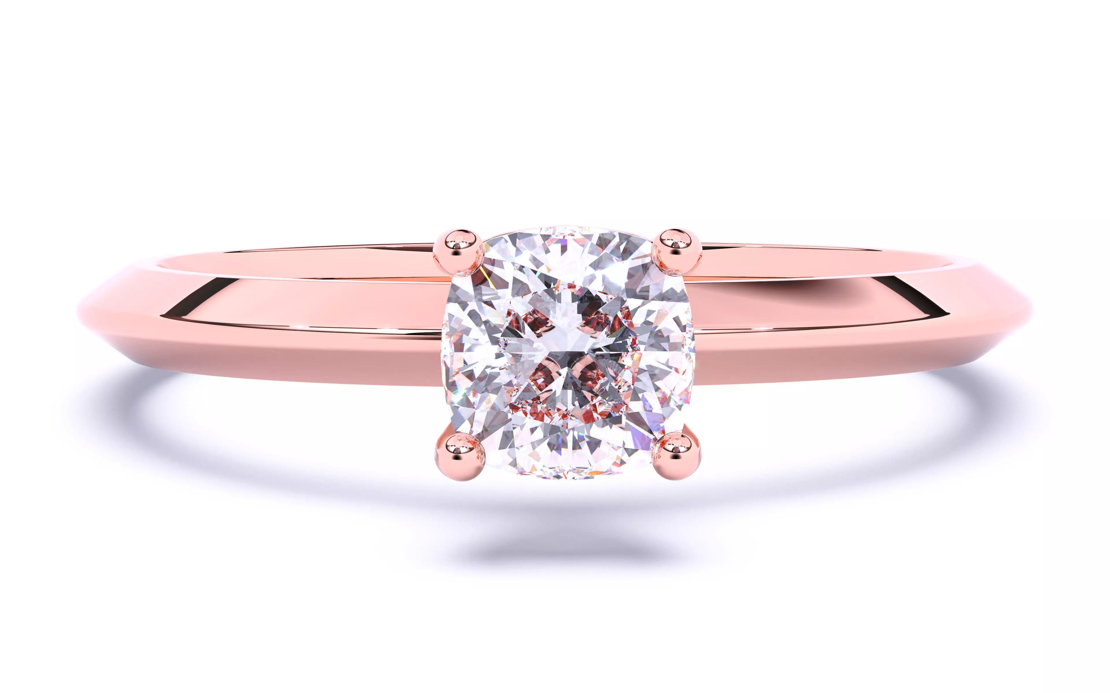 Solitaire Engagement ring 3dm stl renders details  3D print model_0