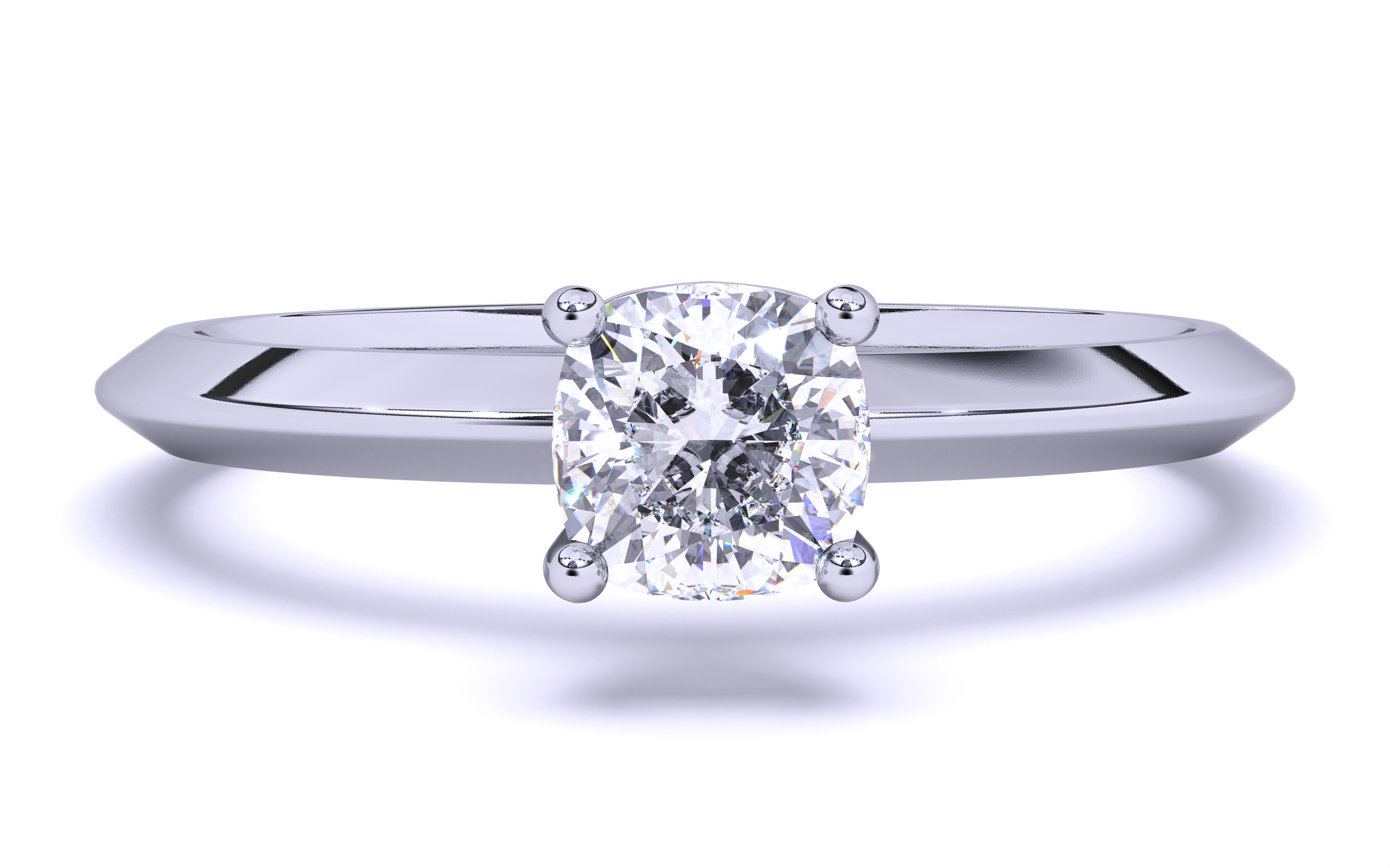 Solitaire Engagement ring 3dm stl renders details  3D print model_7