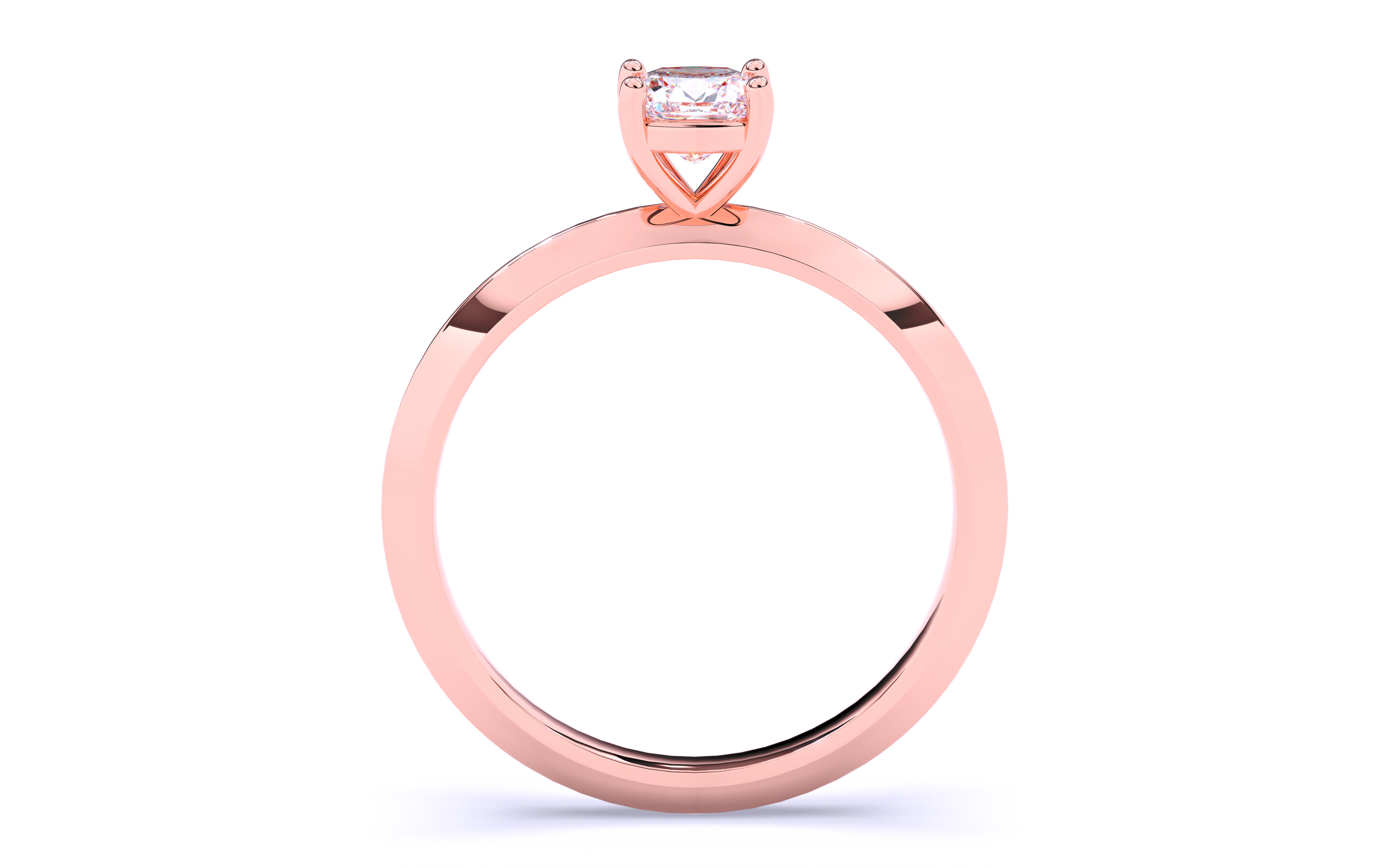 Solitaire Engagement ring 3dm stl renders details  3D print model_4
