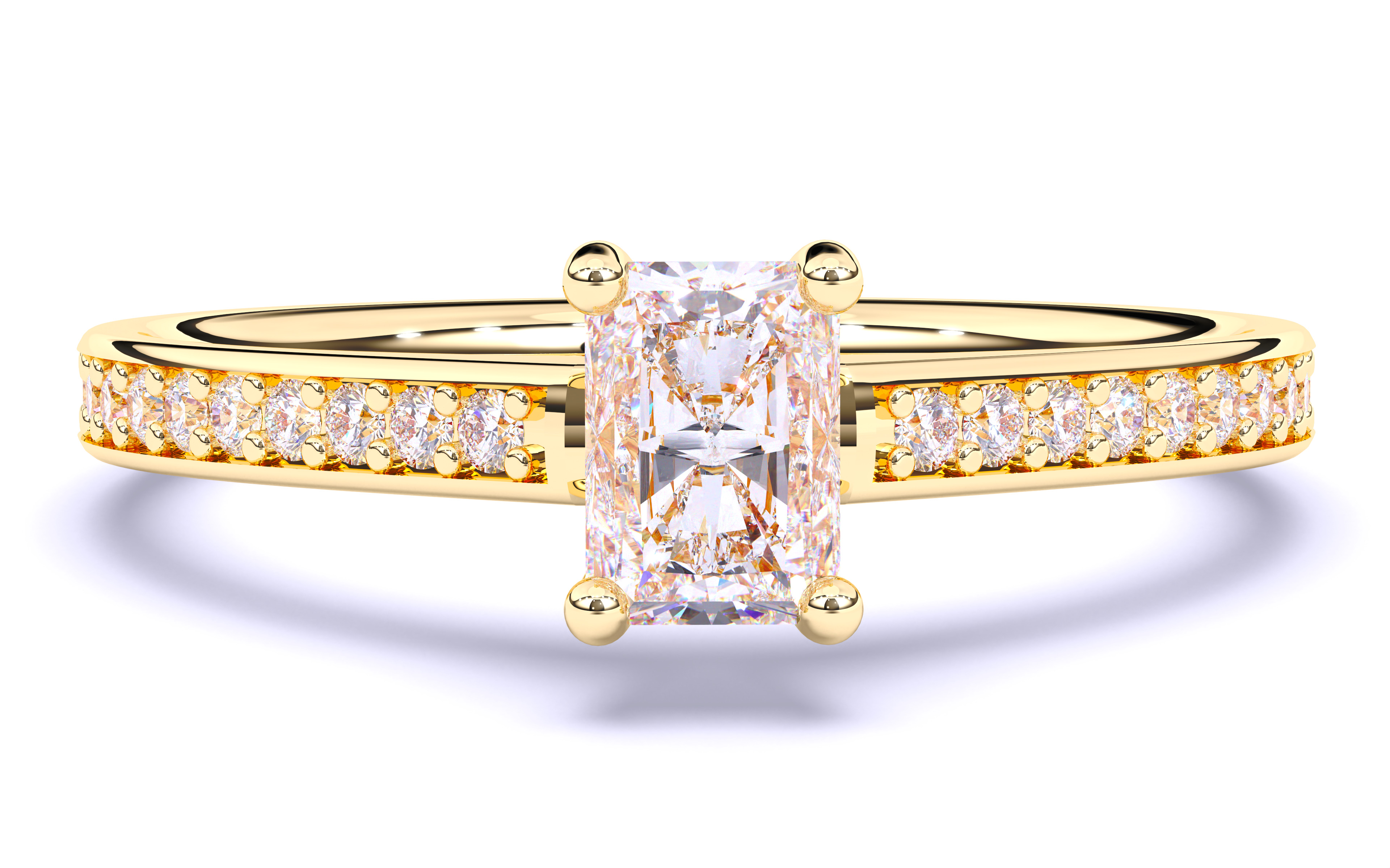 Solitaire Engagement ring 3dm stl renders details 3D print model_16