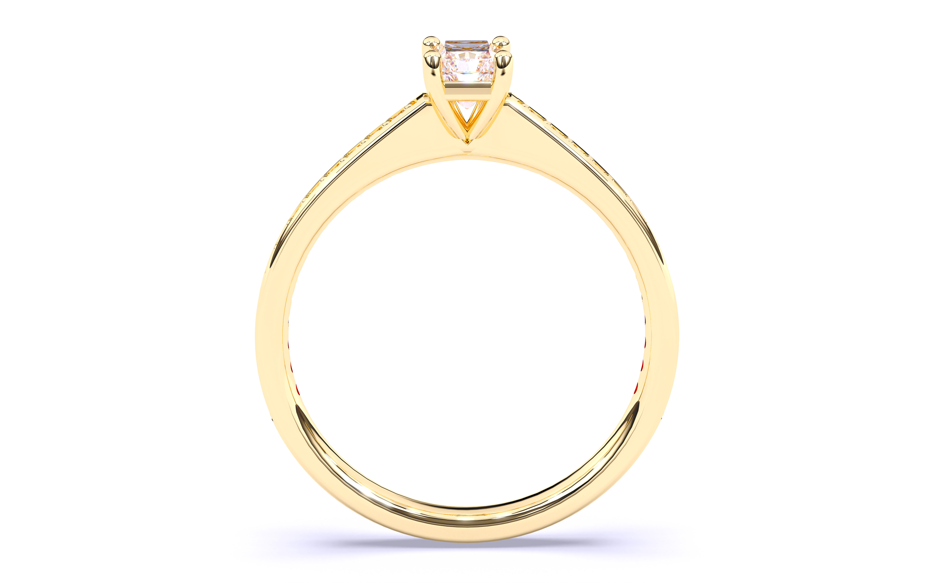 Solitaire Engagement ring 3dm stl renders details 3D print model_7