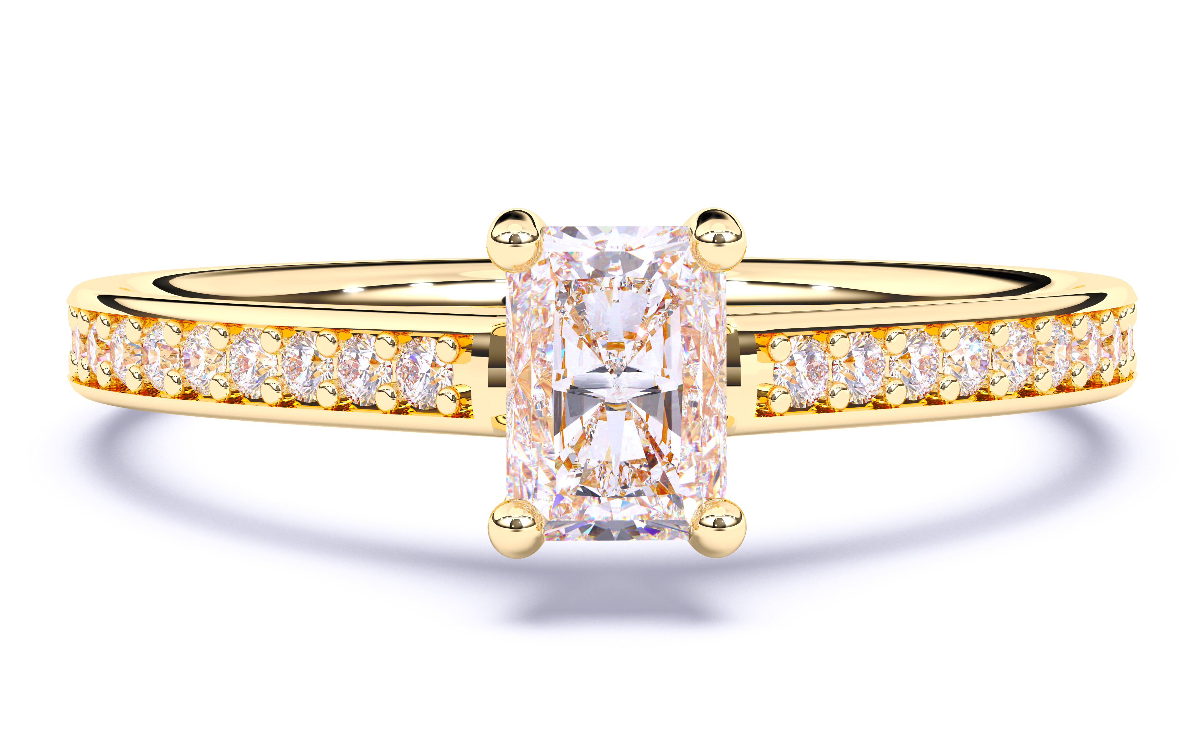 Solitaire Engagement ring 3dm stl renders details 3D print model_17