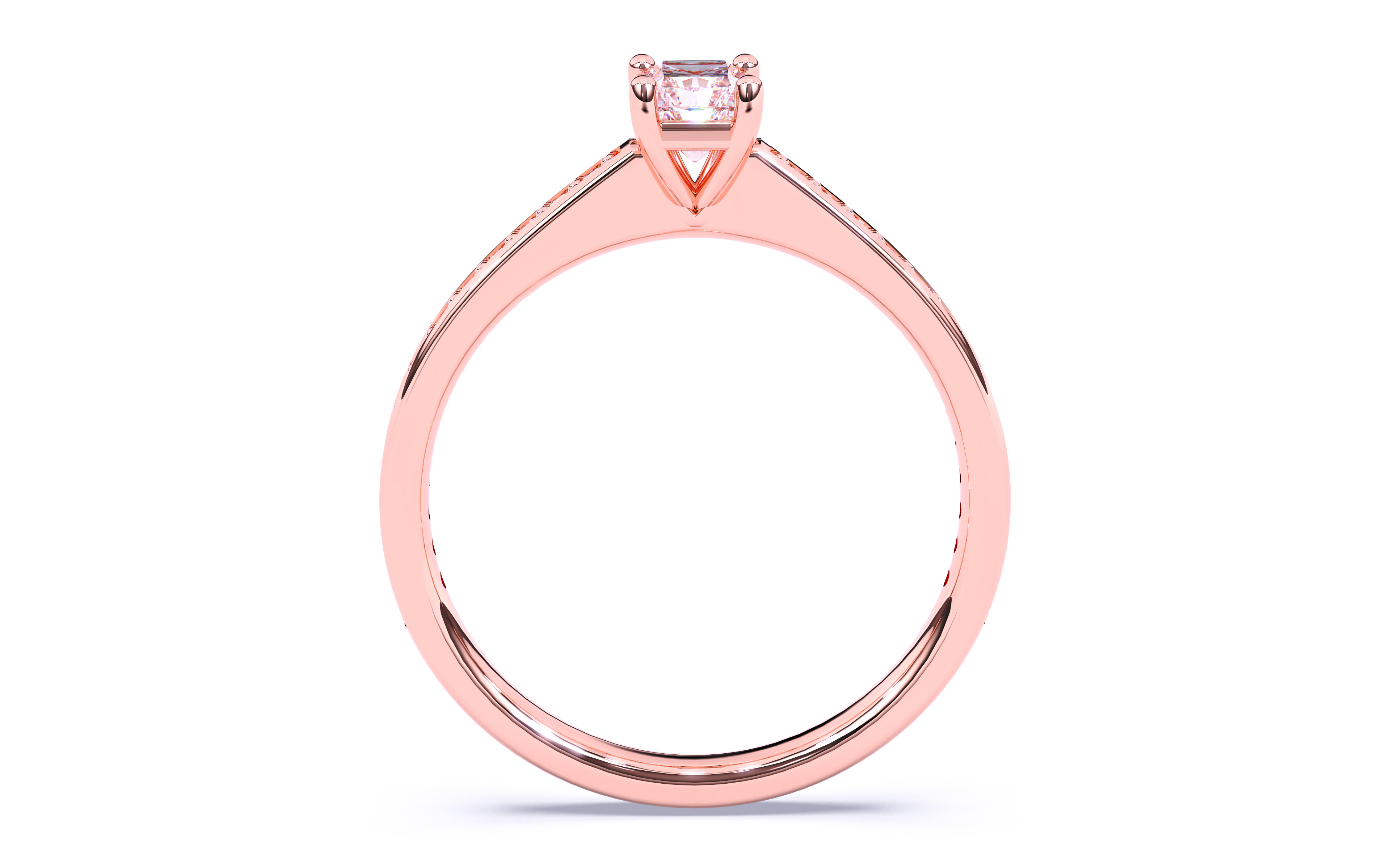Solitaire Engagement ring 3dm stl renders details 3D print model_10