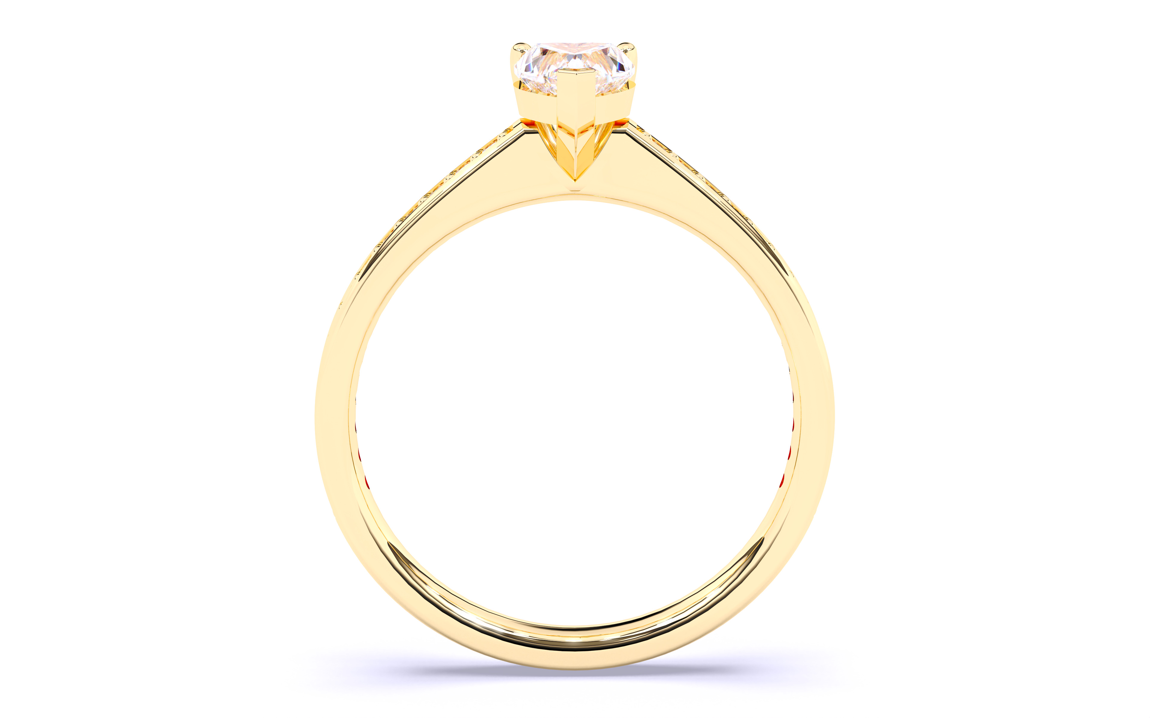 Solitaire Engagement ring 3dm stl renders details 3D print model_6