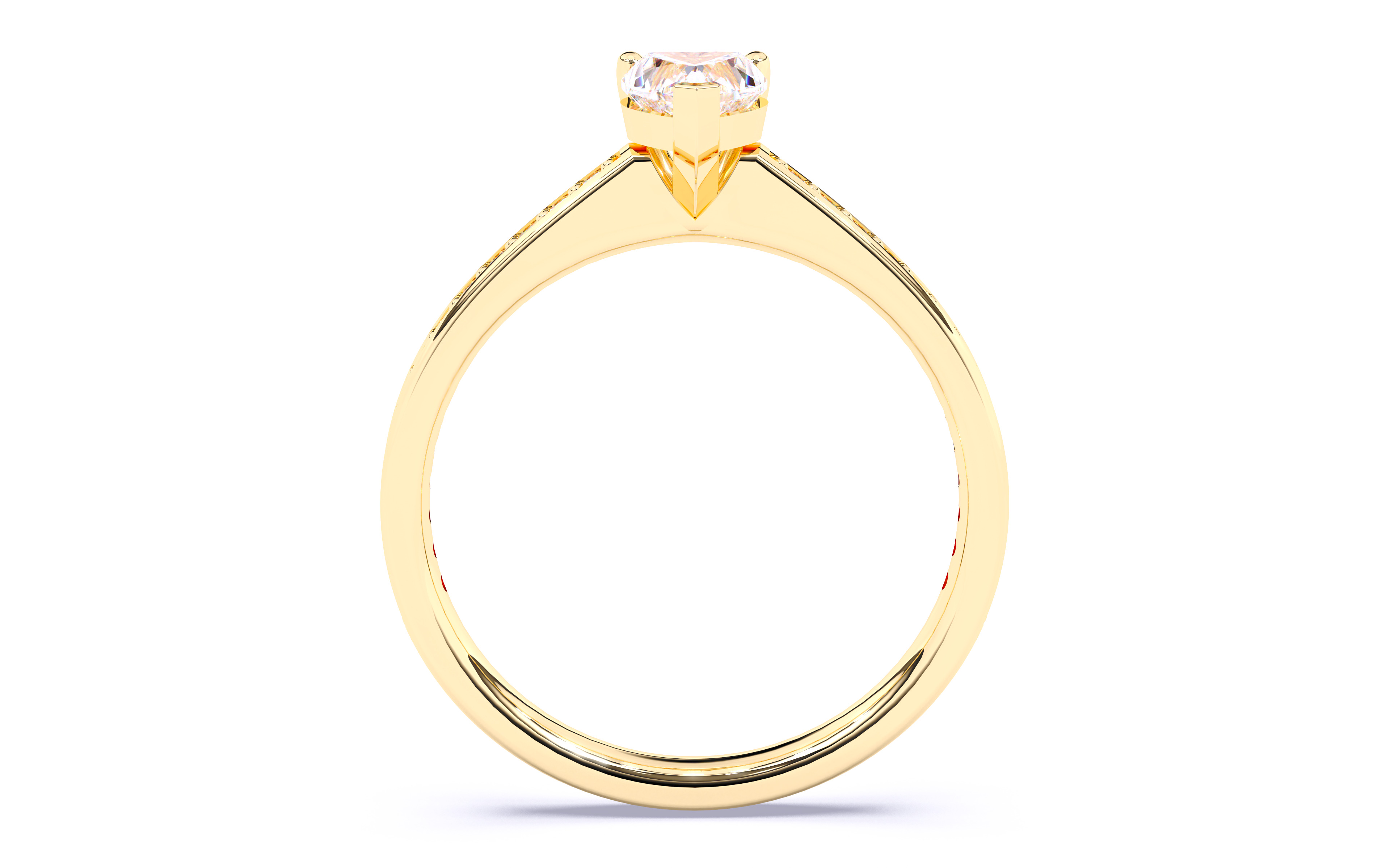 Solitaire Engagement ring 3dm stl renders details 3D print model_7