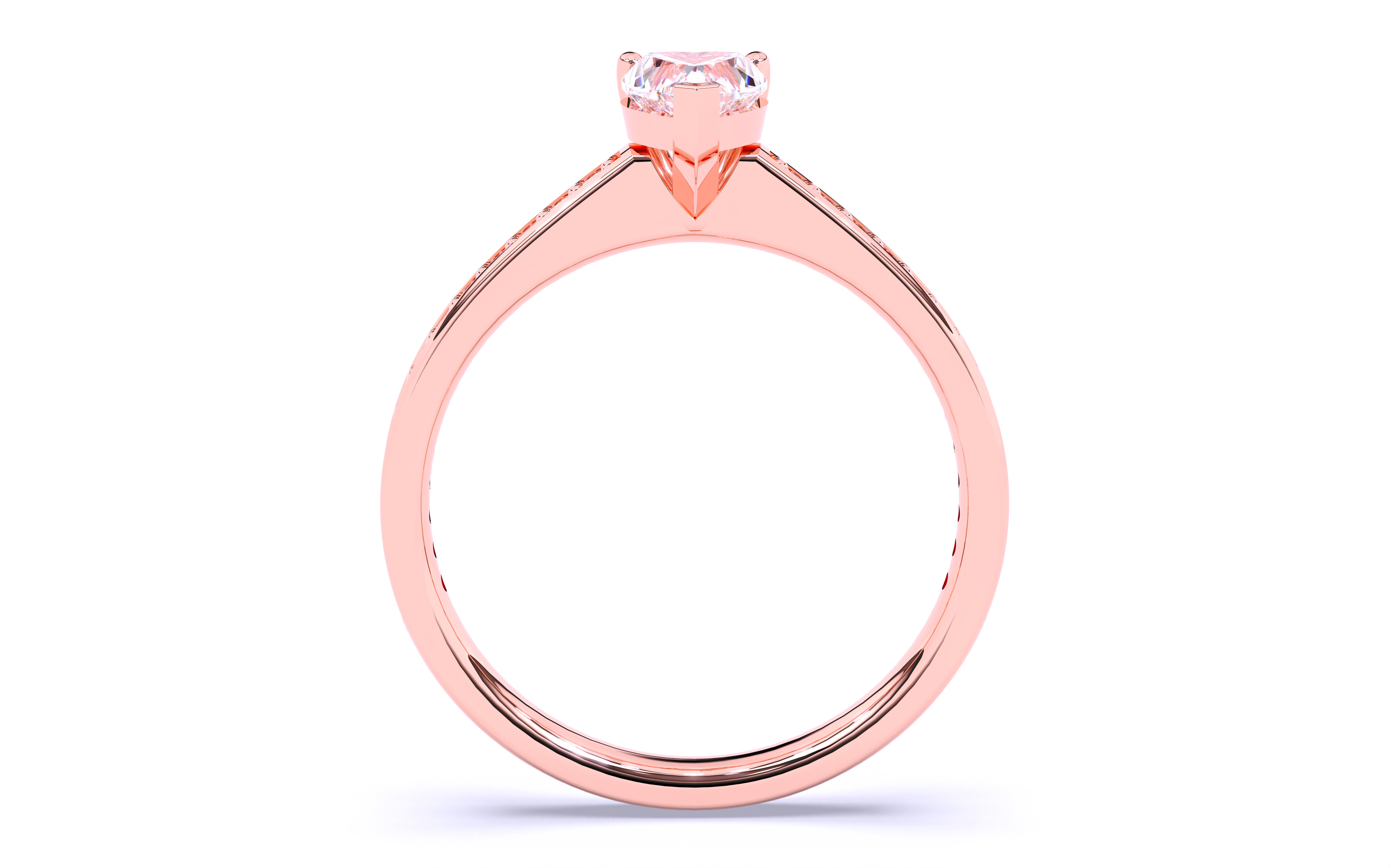 Solitaire Engagement ring 3dm stl renders details 3D print model_10