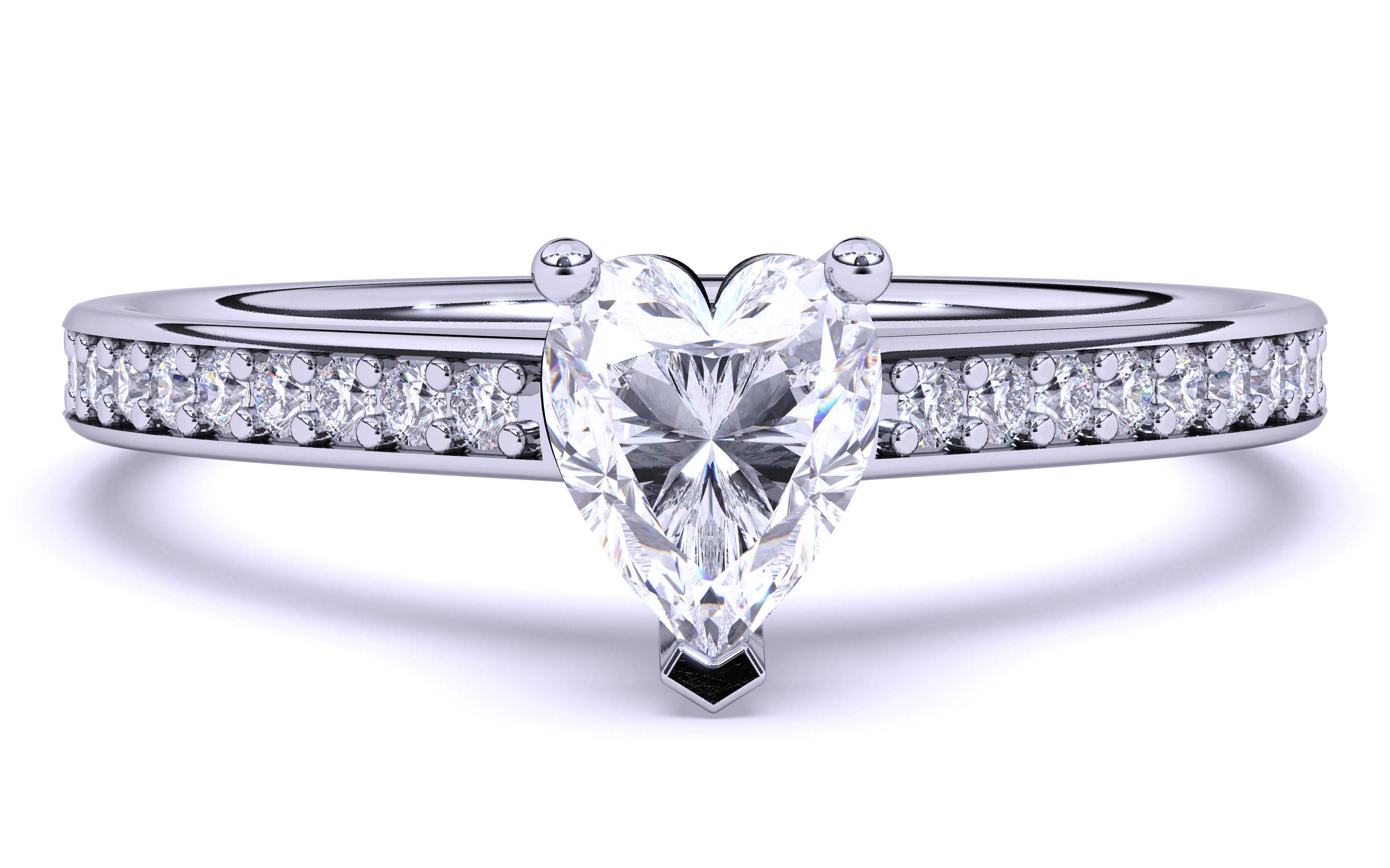 Solitaire Engagement ring 3dm stl renders details 3D print model_14