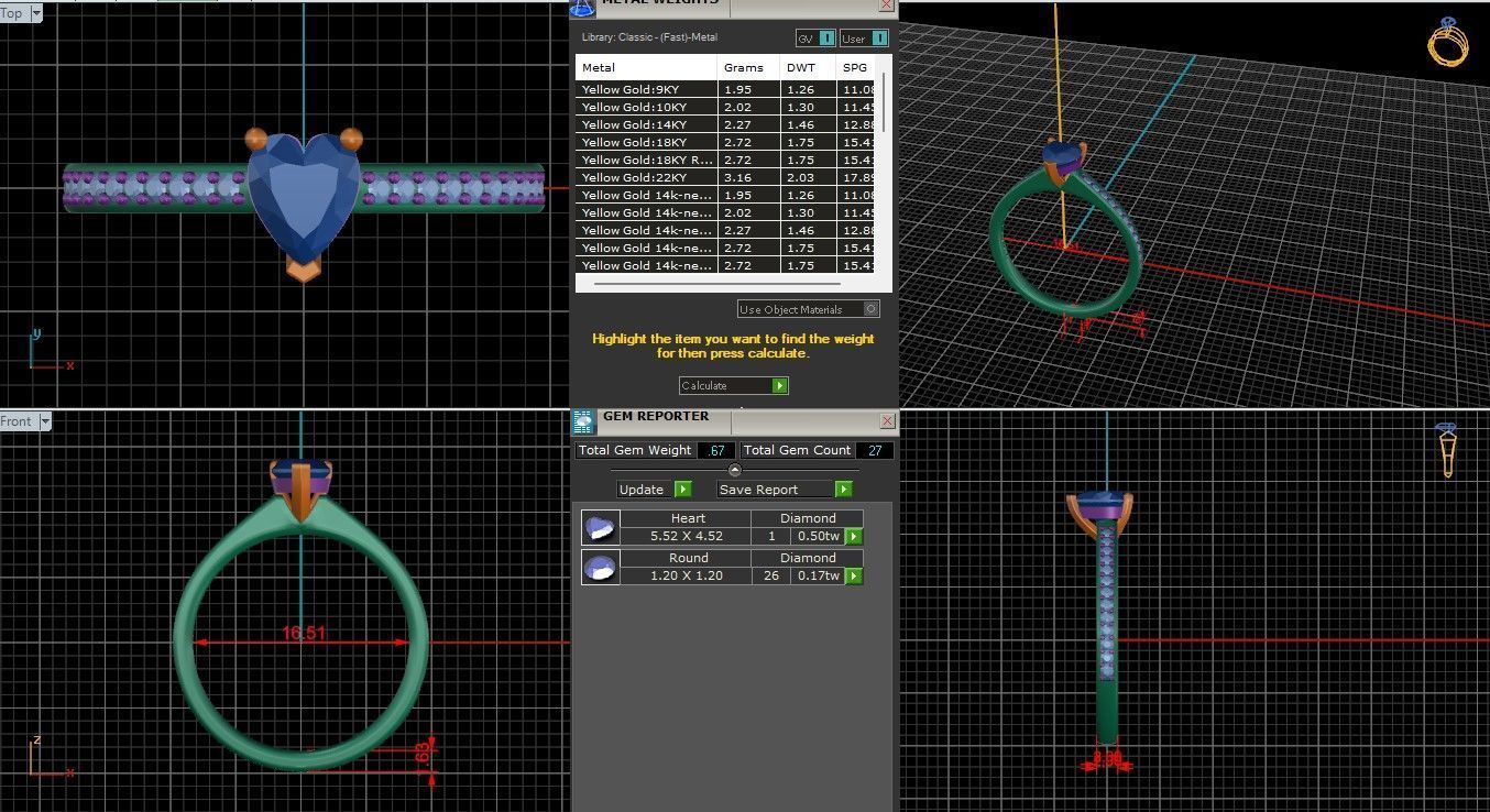 Solitaire Engagement ring 3dm stl renders details 3D print model_1
