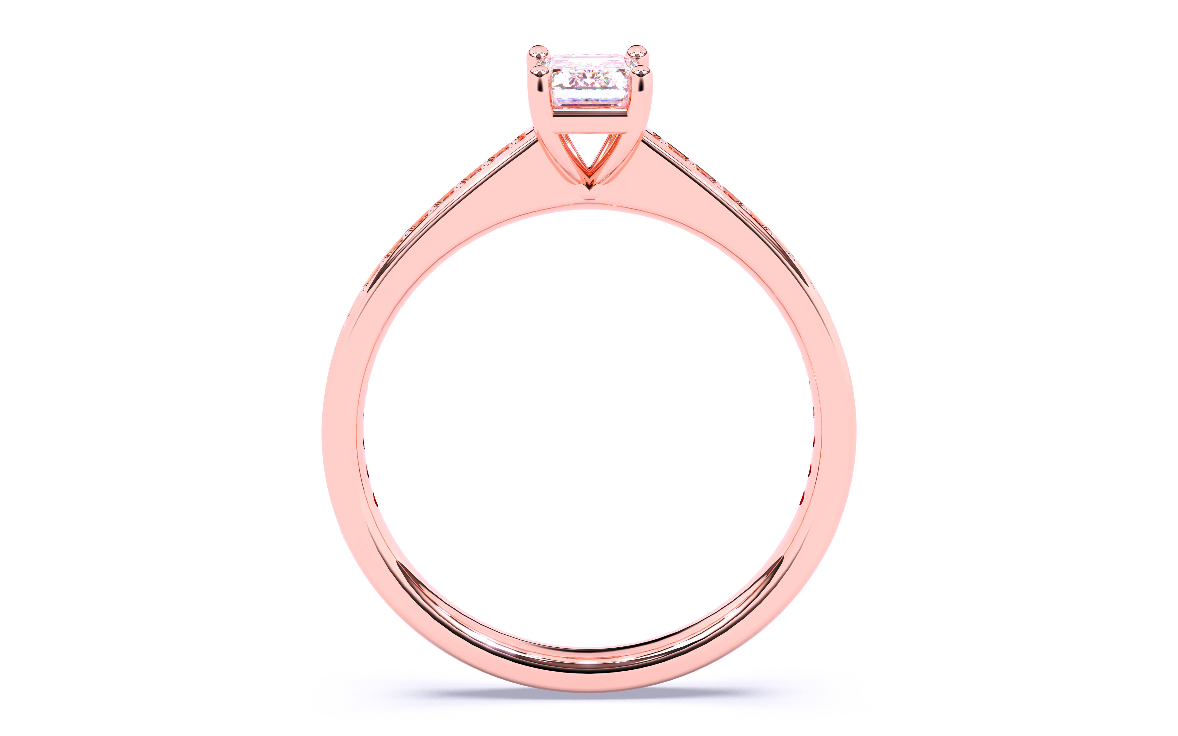 Solitaire Engagement ring 3dm stl renders details 3D print model_11