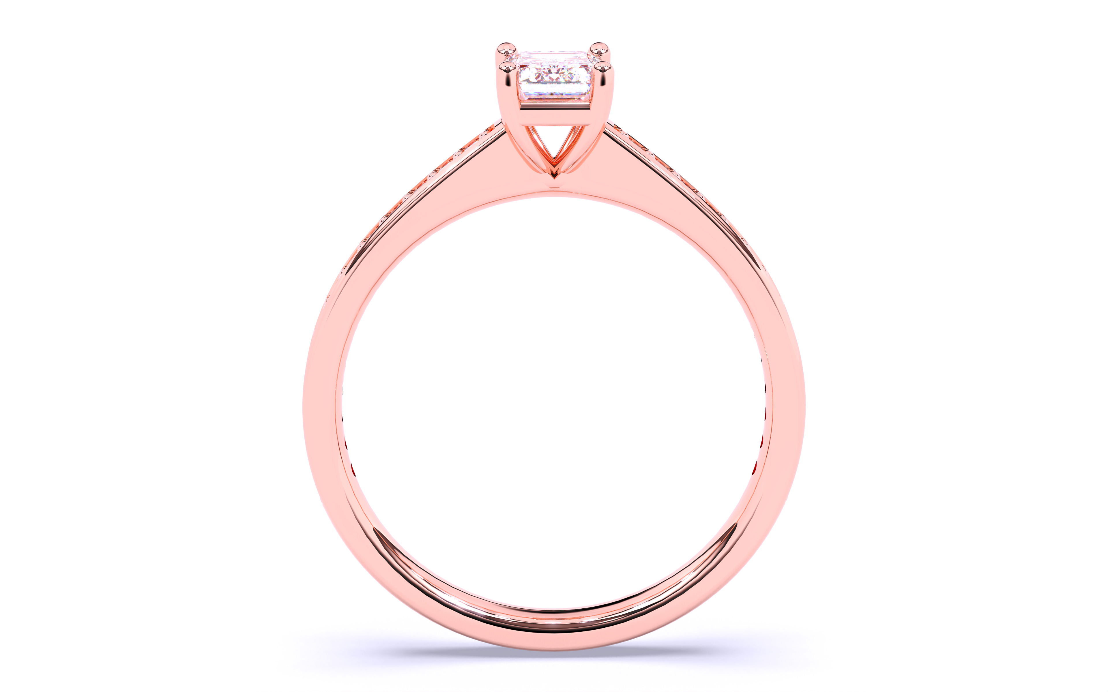 Solitaire Engagement ring 3dm stl renders details 3D print model_10