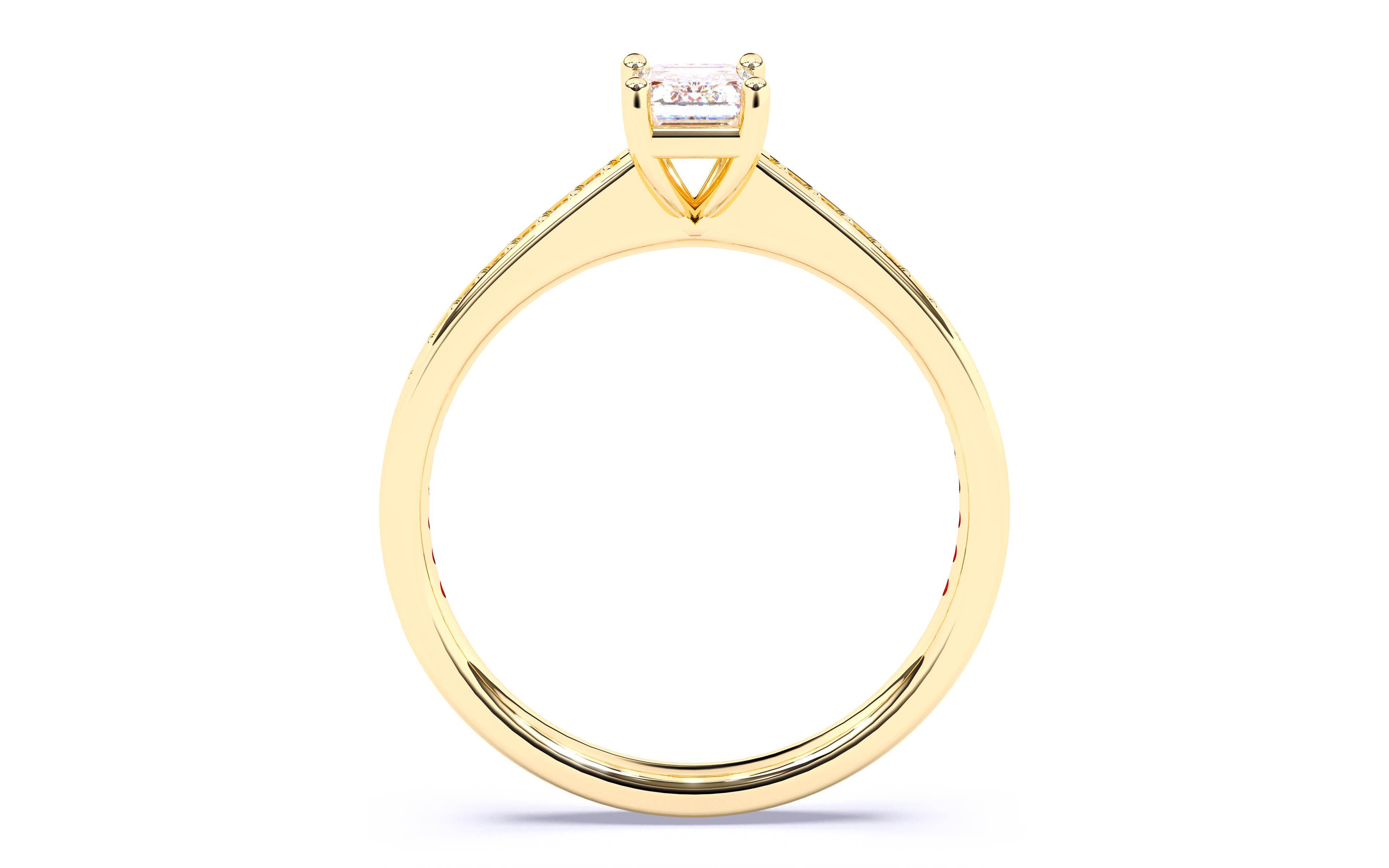 Solitaire Engagement ring 3dm stl renders details 3D print model_7