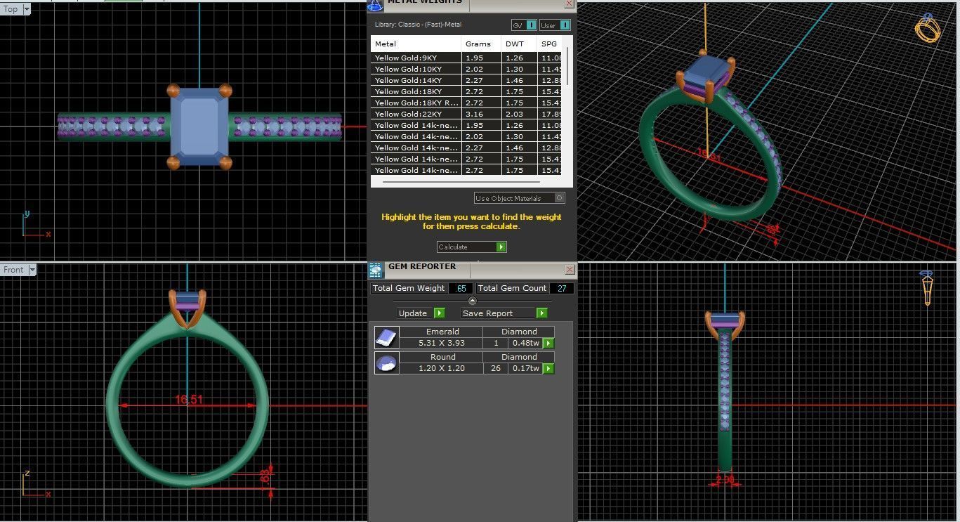 Solitaire Engagement ring 3dm stl renders details 3D print model_1