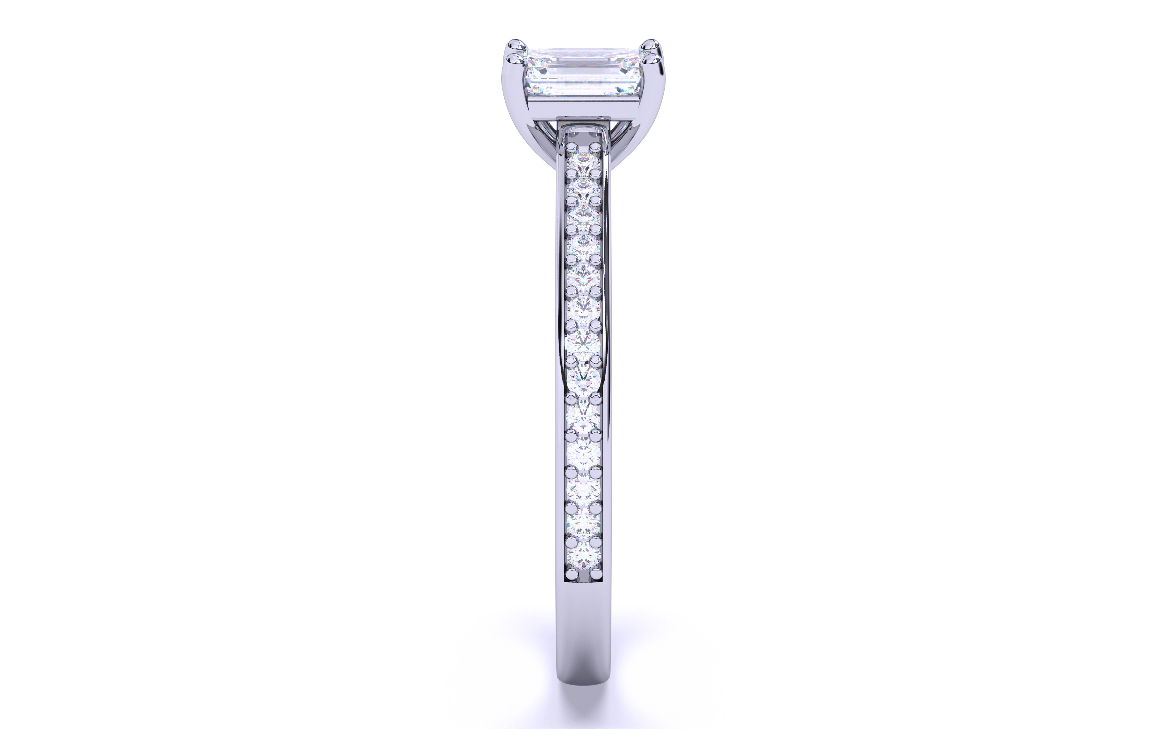 Solitaire Engagement ring 3dm stl renders details 3D print model_24