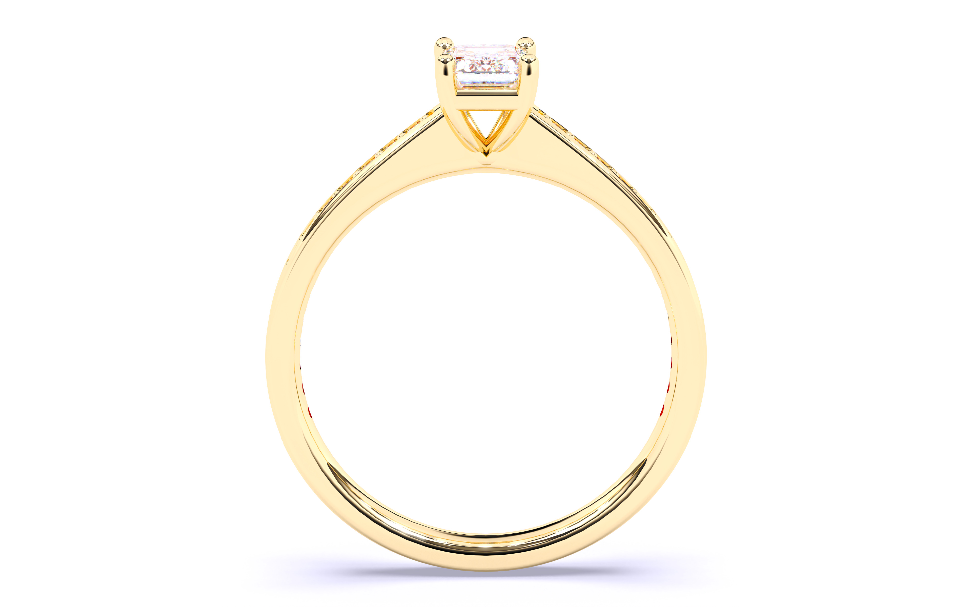 Solitaire Engagement ring 3dm stl renders details 3D print model_6