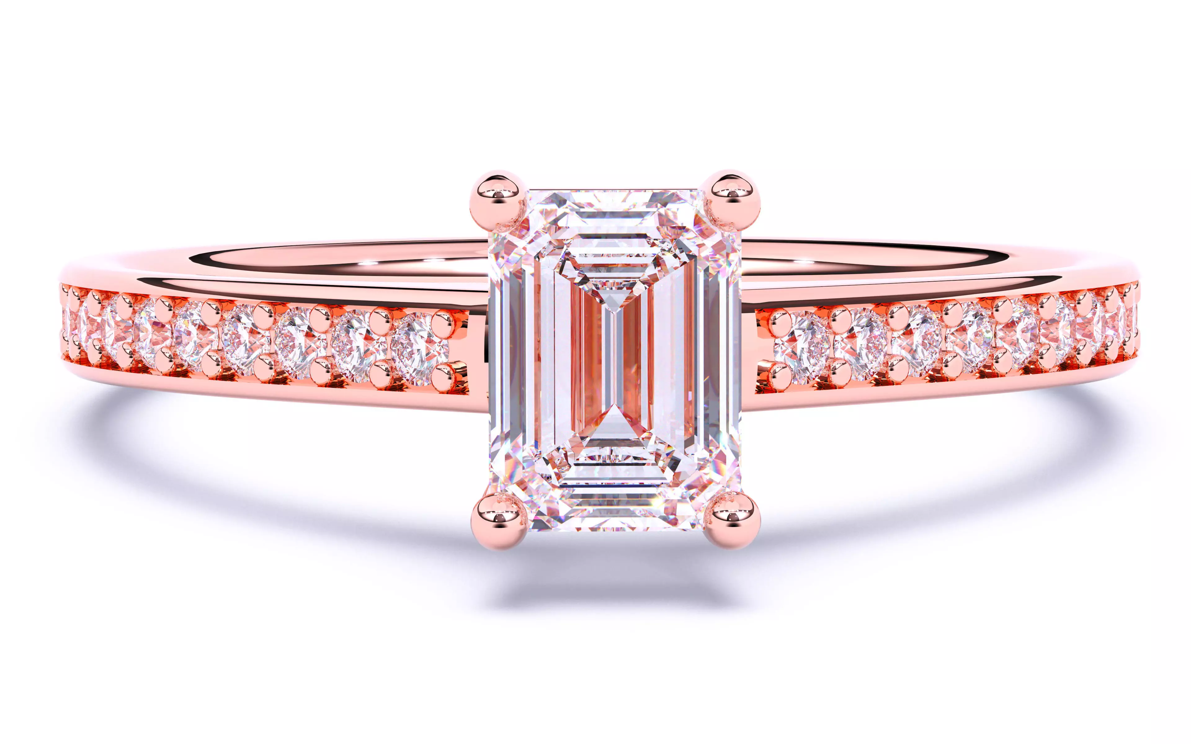 Solitaire Engagement ring 3dm stl renders details 3D print model_0