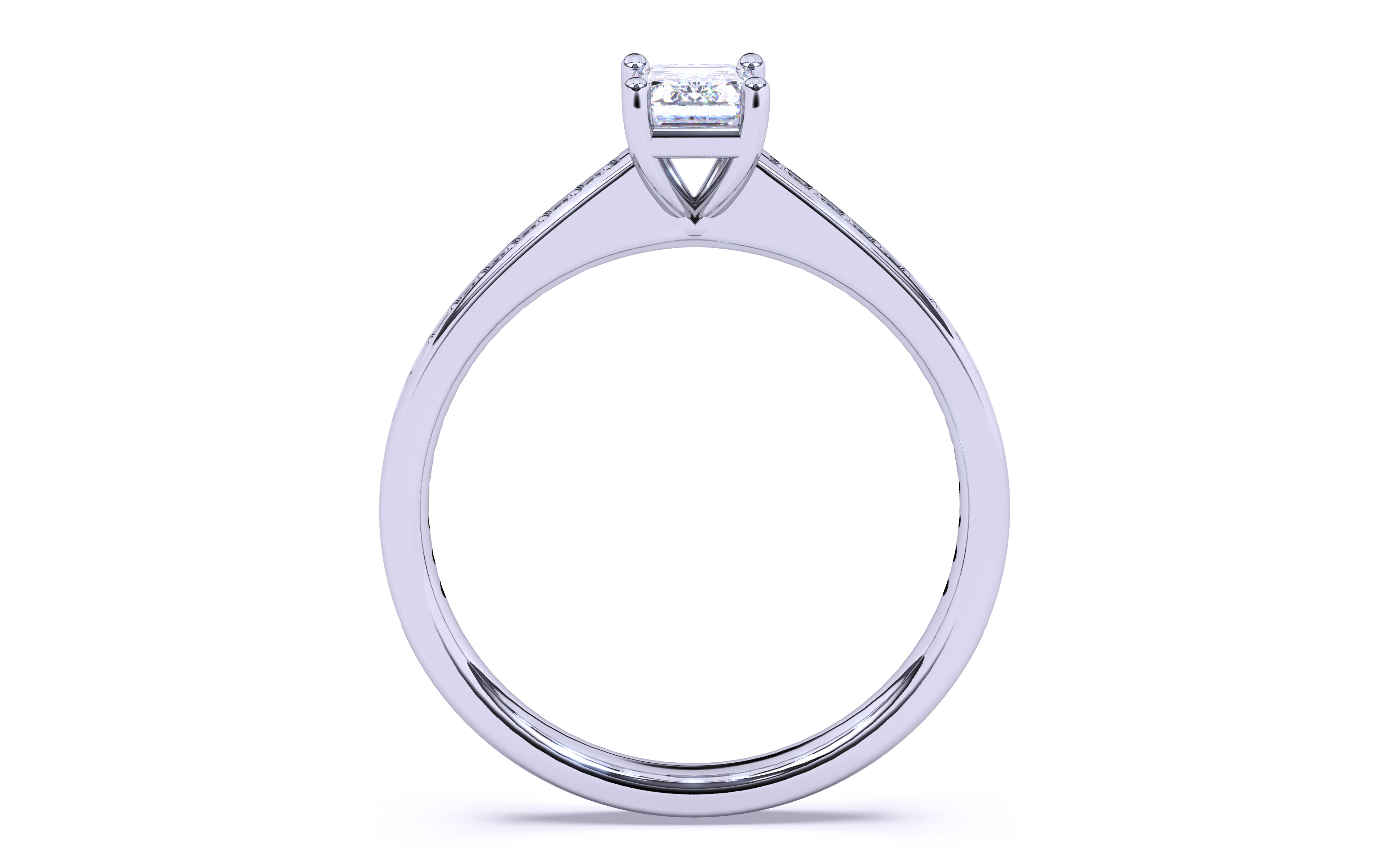 Solitaire Engagement ring 3dm stl renders details 3D print model_8