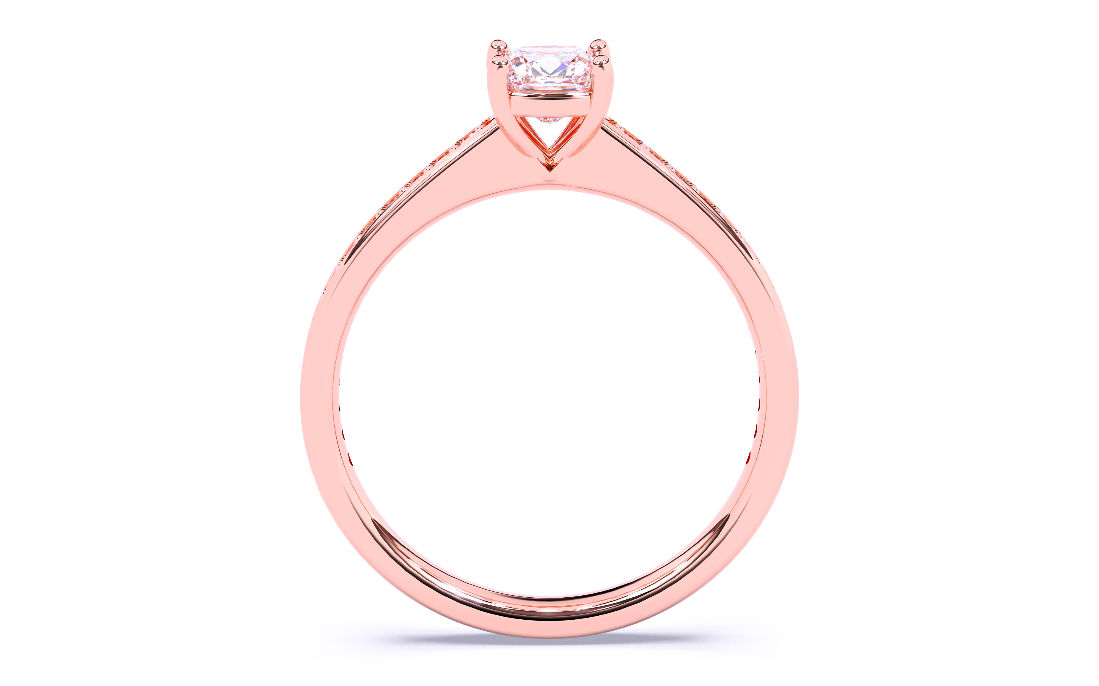 Solitaire Engagement ring 3dm stl renders details 3D print model_11