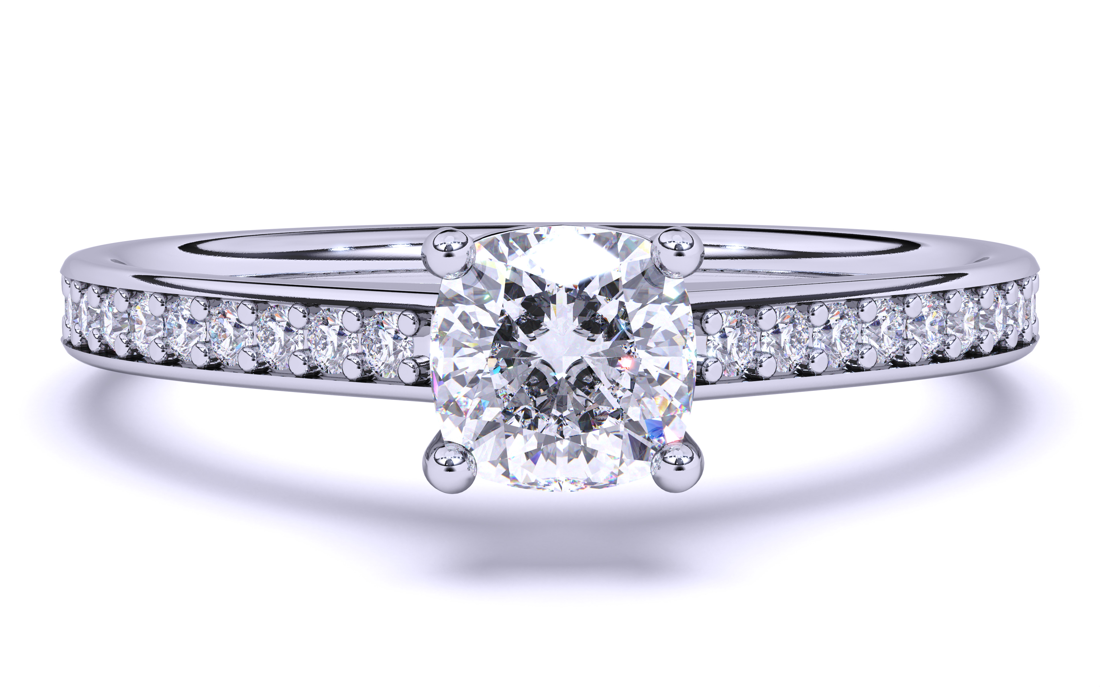 Solitaire Engagement ring 3dm stl renders details 3D print model_14