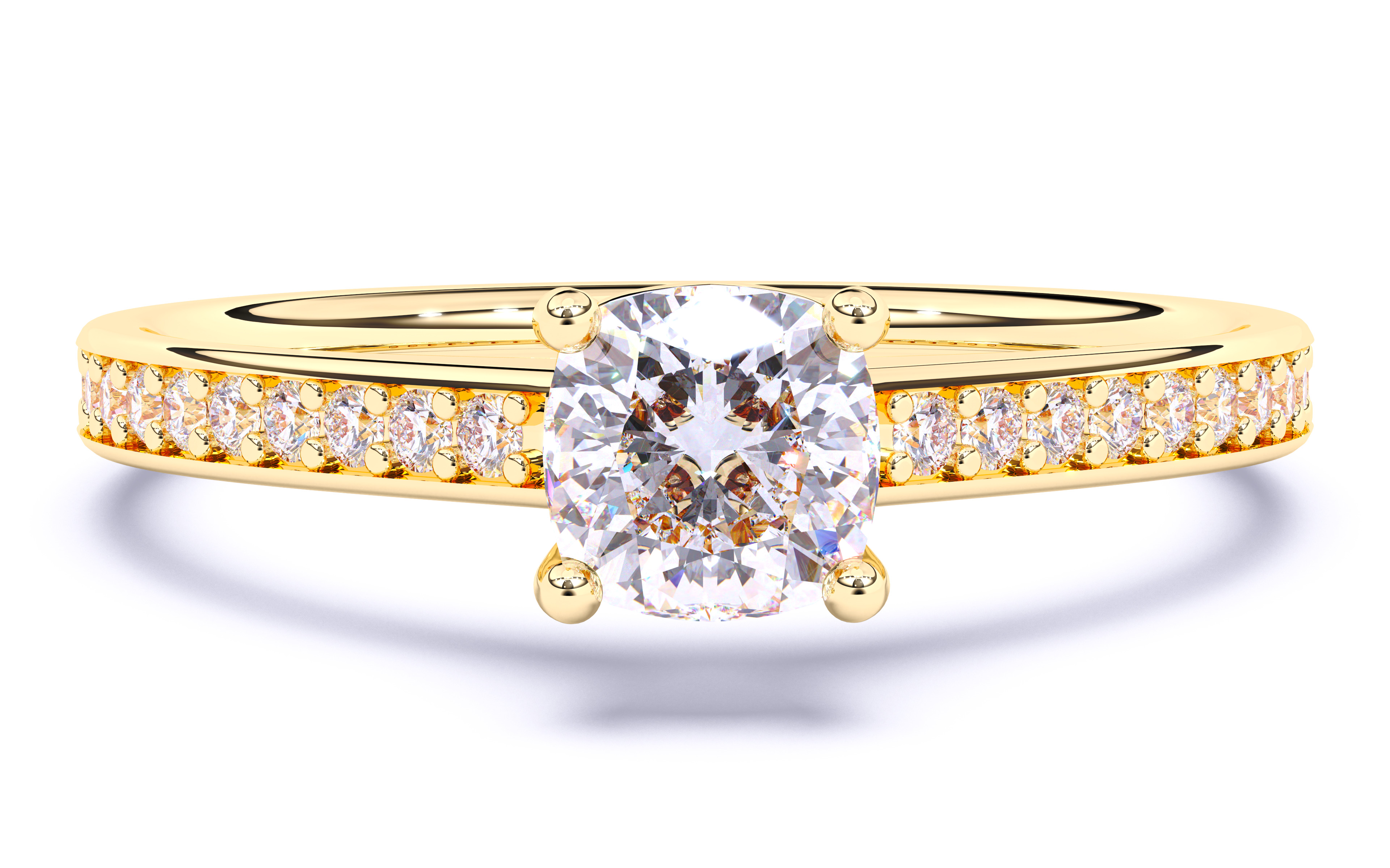 Solitaire Engagement ring 3dm stl renders details 3D print model_16