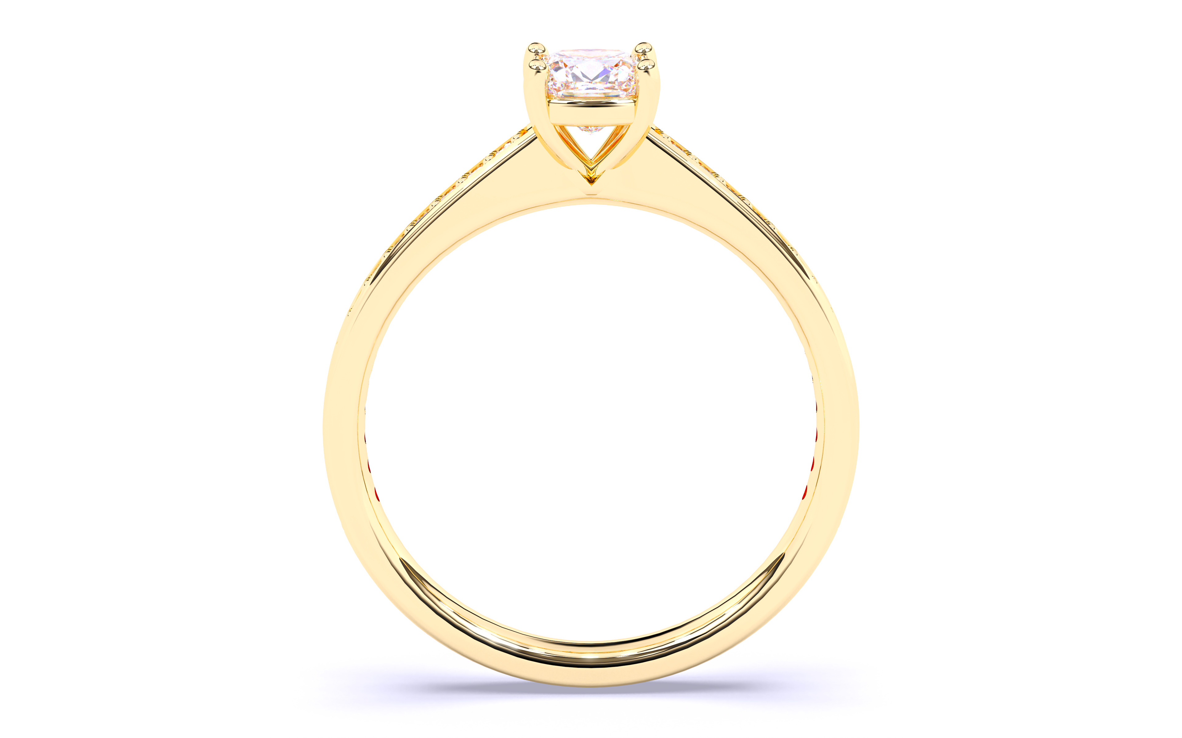 Solitaire Engagement ring 3dm stl renders details 3D print model_6