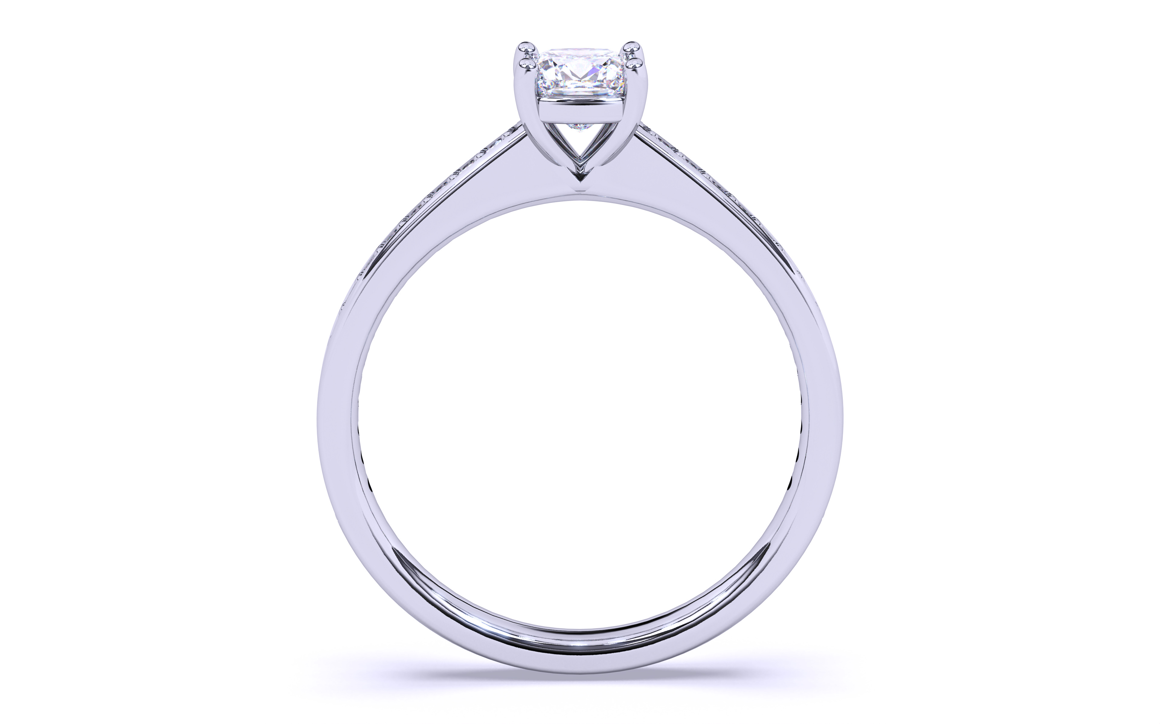 Solitaire Engagement ring 3dm stl renders details 3D print model_9