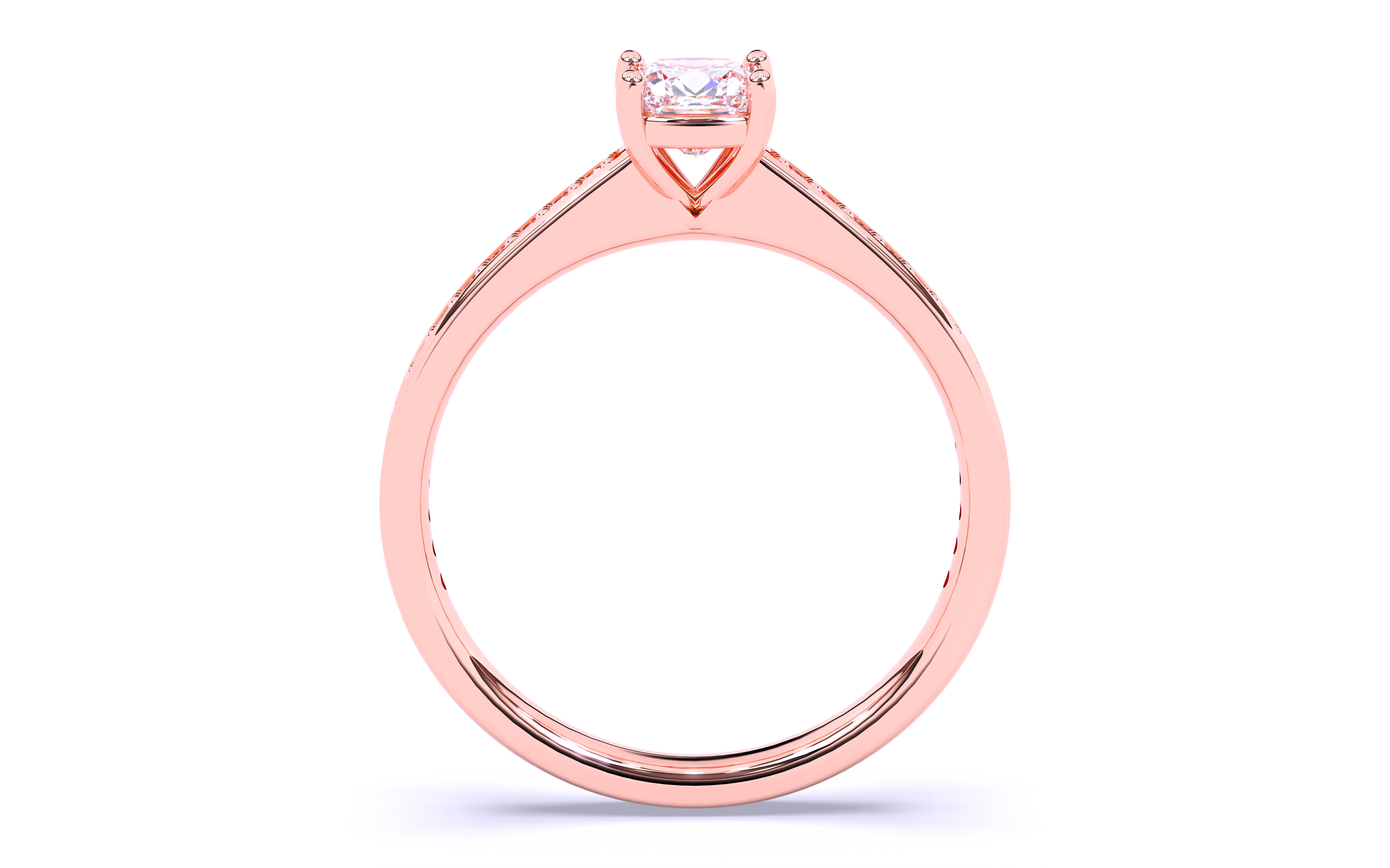 Solitaire Engagement ring 3dm stl renders details 3D print model_10